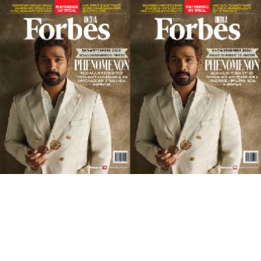 Icon Star Allu Arjun Graces the Cover of Forbes India's Showstoppers 2026 Edition!