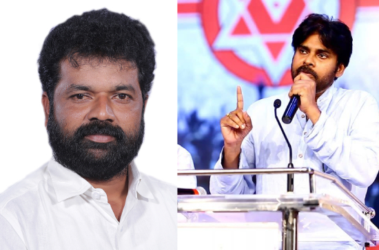 Pawan having CBN tea in his Glass