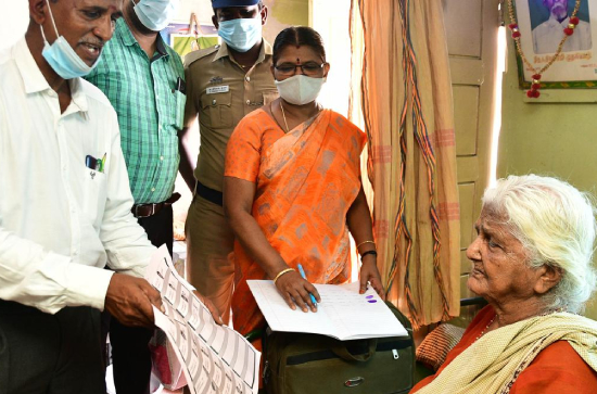 Lok Sabha Polls: Home voting conducted for 85+ age group in Hyd