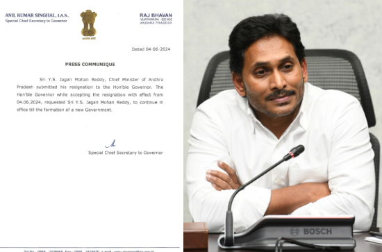 Jagan Mohan Reddy Resigns as Andhra Chief Minister