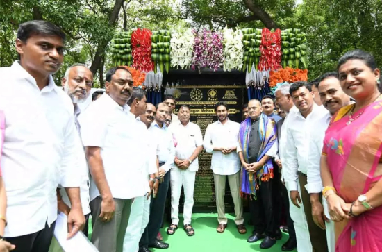 Jagan performs Bhumi Puja for Amul Project at Chittoor Diary
