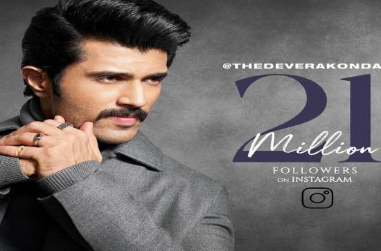 The Vijay Deverakonda Reaches 21 Million Followers on Instagram
