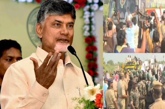 Farmers angry with Chandra Babu