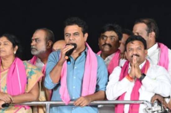 BRS leader, KTR attacked with stones in Adilabad