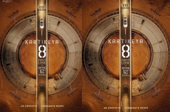 Kartikeya Gummakonda and UV Concepts #Kartikeya8 pre look out now, first look tomorrow