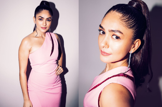 Mrunal Thakur looking Pretty in Pink   