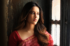 Nabha Natesh in Red Saree   