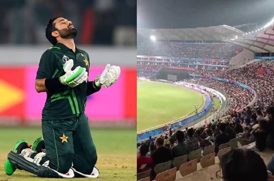 Pakistan cheered by Hyderabadi crowd during World Cup match? 