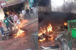 Bullet Bike Blast in Hyderabad, ten injured, two critical 