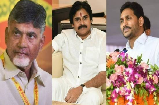 Note Difference: Jagan In AP, Naidu-PK in Hyderabad