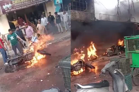 Bullet Bike Blast in Hyderabad, ten injured, two critical 