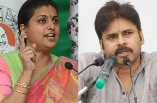 Roja questions Pawan's silence on KCR