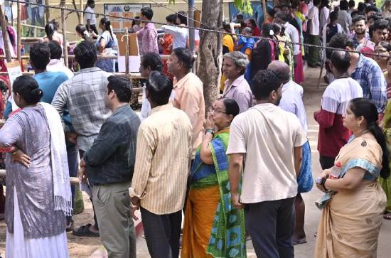Polling continues in Andhra Pradesh upto late hours