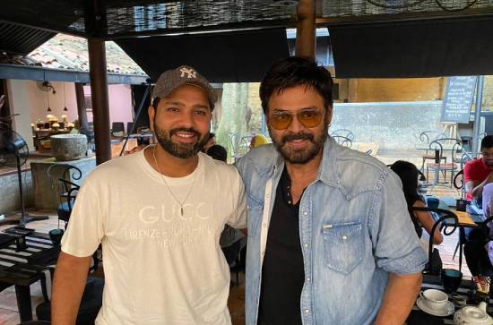 PIC: Venkatesh with Rohit Sharma 