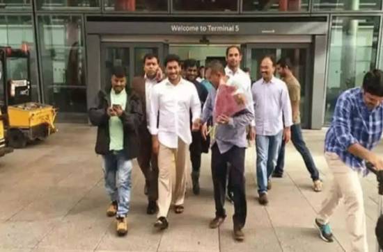CM Jagan Mohan Reddy reaches London along with his family