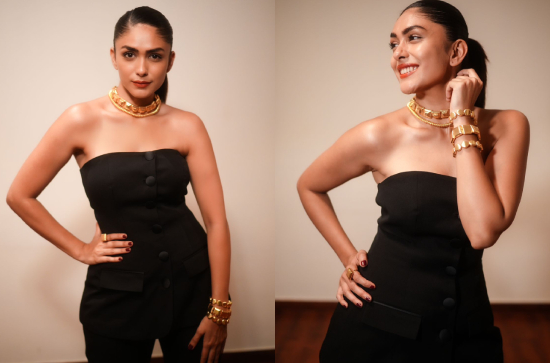 Glam Shot: Mrunal Thakur in Black