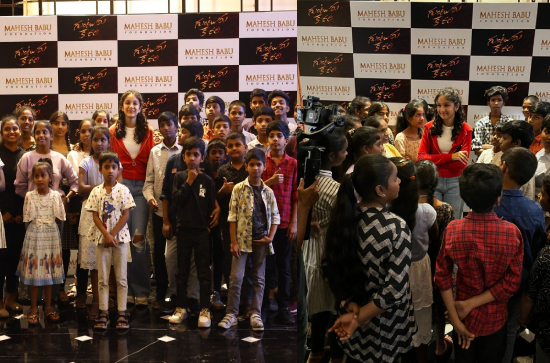 A Cinematic Celebration: Mahesh Babu's Daughter, Sitara Ghattamaneni, Hosts Guntur Kaaram Special Screening for Orphan Kids