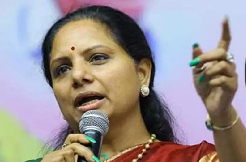 Kavitha fires on BJP MP Arvind