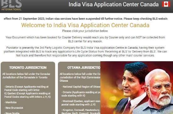 Big Breaking! India suspends visa services for Canadians 