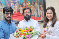 Ram Charan and Upasana's Heartfelt Meeting with Maharashtra CM Eknath Shinde: A Gesture of Unity and Tradition 
