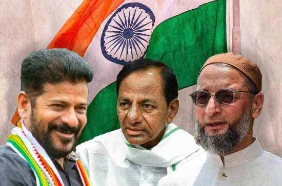 BRS, Congress, MIM in a Triangular love story