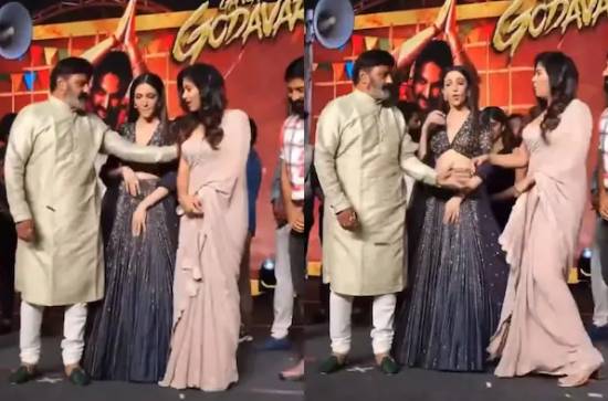 It was nothing but the manhandling of actress by Balakrishna, say Netizens 